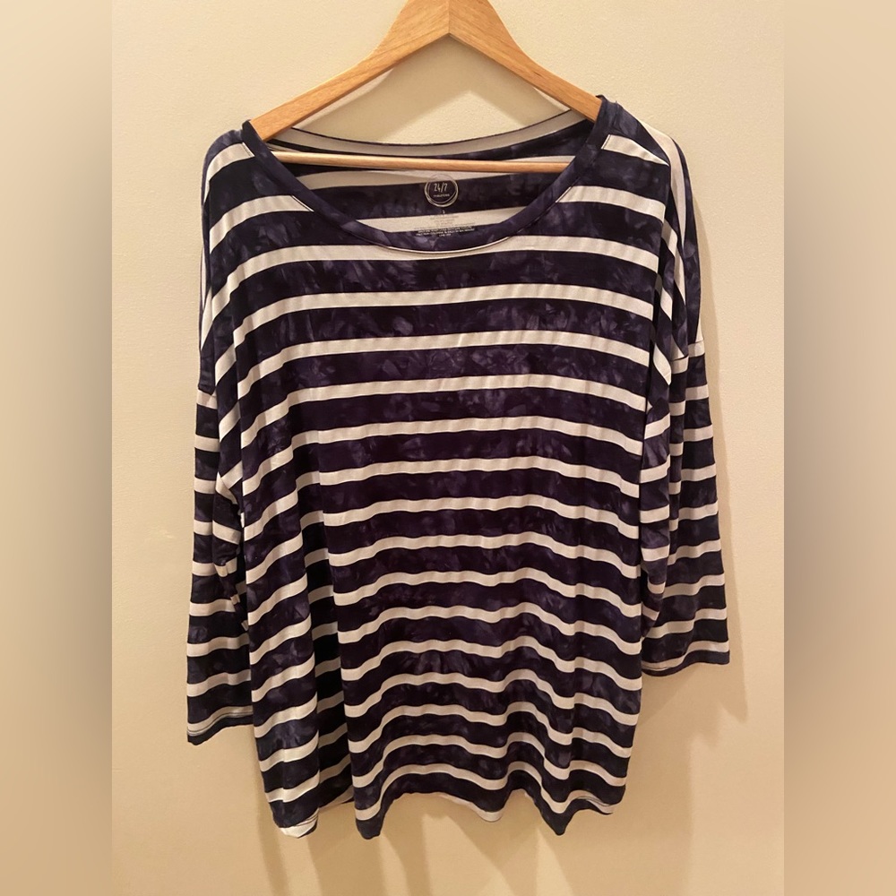 Maurice’s Navy Striped Top